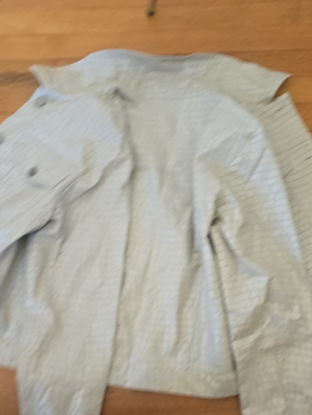 J.O.A. Women's Light Gray Croc-Embossed Jean Jacket - Picture 3 of 3